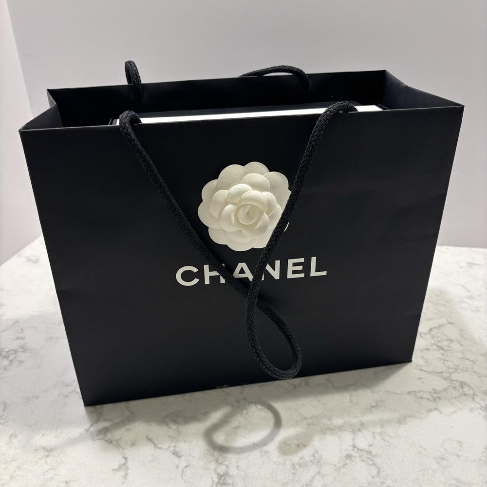 Chanel Black Leather Beaded CC Logo‎ Block Heel Mule Sandals 36.5 Made in Italy - Picture 14 of 16